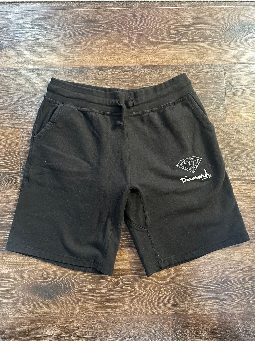 Diamond Supply Co. Black Logo Athletic Shorts
